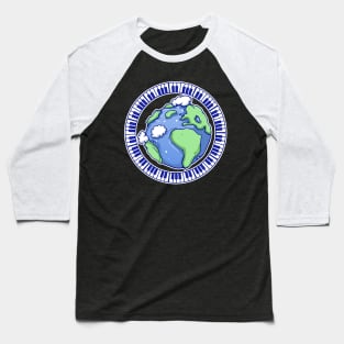 Piano music earth Baseball T-Shirt